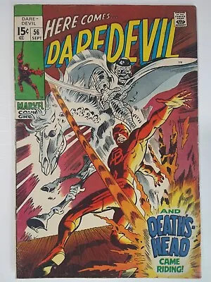 Buy Marvel Comics Daredevil #56 1st Appearance Death's Head (Paxton Page) FN/VF 7.0 • 19£