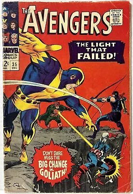 Buy Avengers #35 (Marvel Dec 1966) Living Laser Appearance! VG- • 13.58£