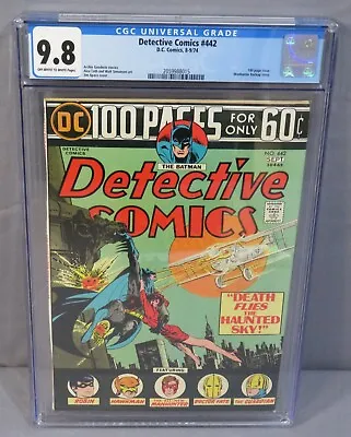 Buy DETECTIVE COMICS #442 (100 Page Issue) CGC 9.8 NM/MT DC Batman 1974 • 870.73£