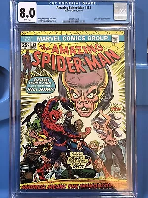 Buy Amazing Spiderman # 138 CGC 8.0 • 100£