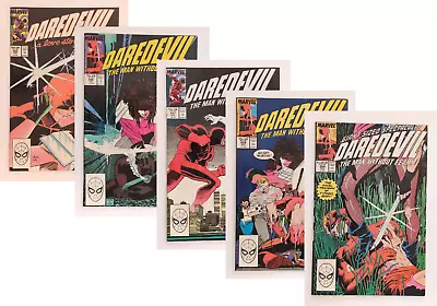 Buy Daredevil #255 256 257 259 260 (5 Comics) 1988 Marvel (mostly Low Grade) • 4.50£