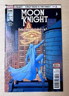 Buy Moon Knight #188 1st Appearance Of The Sun King Marvel Comics 2018 • 8£