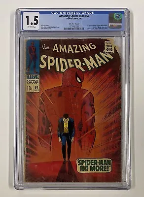 Buy Amazing Spider-man #50. July 1967. Marvel. 1.5 Cgc. 1st App Of The Kingpin! Uk! • 400£
