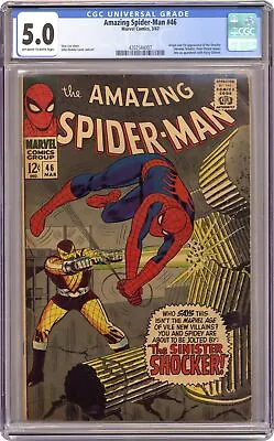 Buy Amazing Spider-Man #46 CGC 5.0 1967 4202544007 1st App. Shocker • 233.58£
