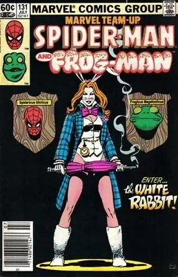 Buy Marvel Team-Up (1972) #131 1st Appearance White Rabbit Newsstand FN Stock Image • 16.43£