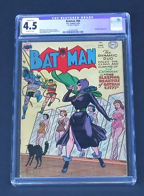 Buy Batman 84 CGC 4.5 Golden Age 1954 Catwoman The Sleeping Beauties Of Gotham City  • 953.21£