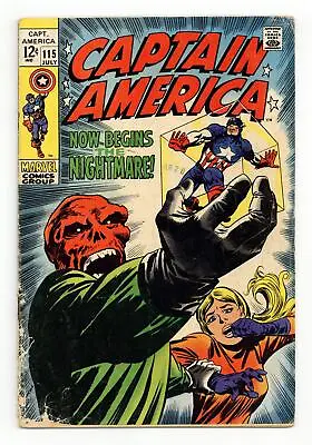 Buy Captain America #115 GD/VG 3.0 1969 • 19.75£