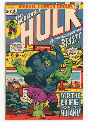 Buy Incredible Hulk 161 Early Blue Beast Crossover. Original Owner Collection • 23.83£