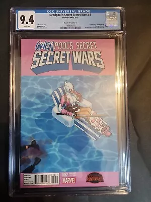 Buy Deadpool's Secret Secret Wars #2 Bachalo Gwenpool Variant Cover CGC 9.4 • 165£