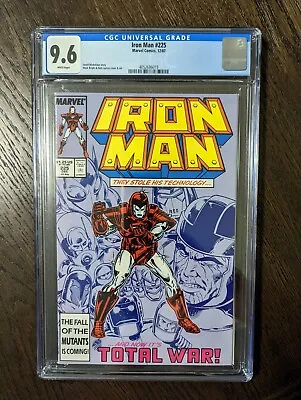 Buy Iron Man #225, CGC 9.6, White Pages, 1st Armor Wars. Disney+ Show, MCU  • 139.12£