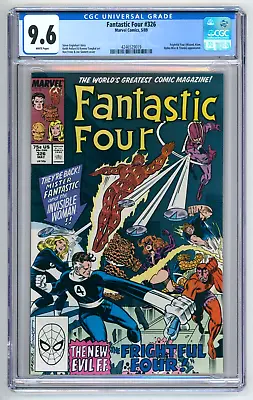 Buy Fantastic Four #326 Cgc Nm+ 9.6 Frightful Four Comic 1989 • 47.40£