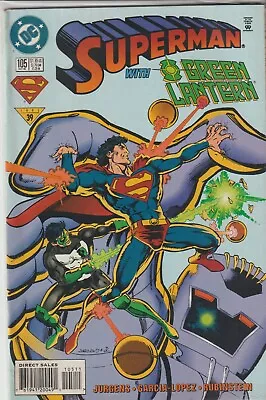 Buy Dc Comics Superman #105 (1995) Green Lantern F+ • 2.25£