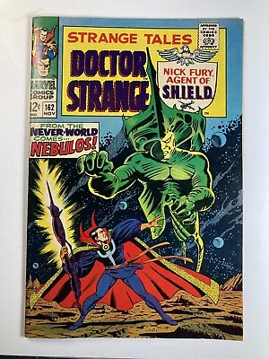 Buy Strange Tales #162 (1967,Marvel) Dr Strange Nick Fury Nebulos High Mid-grade • 20.10£