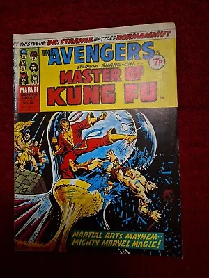 Buy Marvel UK, Avengers, #64, 1974, Master Of Kung Fu, Dr Strange • 3£