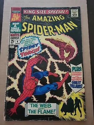 Buy Amazing Spider-Man Annual #4 FN 6.0 3rd Appearance Of Mysterio MCU Marvel 1967 • 32.02£