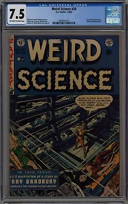 Buy Weird Science #20 Cgc 7.5 Off-white To White Pages Ec Comics 1953 • 1,182.55£