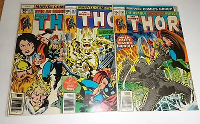 Buy Thor #262,263,265 Simonson  Vg/fn  1977 • 16.04£
