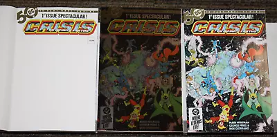 Buy Crisis On Infinite Earths #1 FACSIMILE THREE COVER SET Reg FOIL & BLANK SKETCH • 11.24£