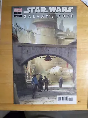 Buy STAR WARS: Galaxy's Edge #1 Attraction VARIANT Marvel Comics 2019 VF • 11.82£
