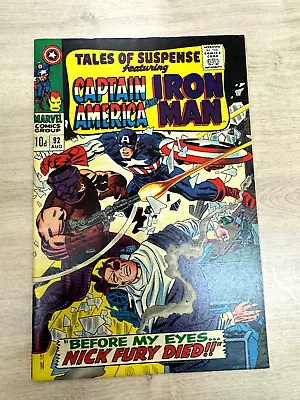Buy Tales Of Suspense #92, Captain America And Iron Man, Vf- 7.5 • 40£