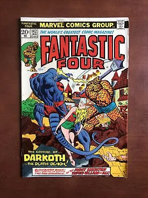 Buy Fantastic Four #142 (1974) 7.5 VF Marvel Bronze Age Comic Book 1st Darkoth App • 19.76£
