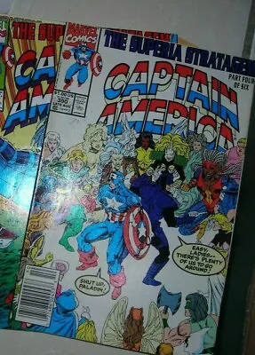Buy CAPTAIN AMERICA # 390 Marvel Comics AUG 1991 SUPERIA STRATAGEM Part4 Levins Fn+ • 1.79£