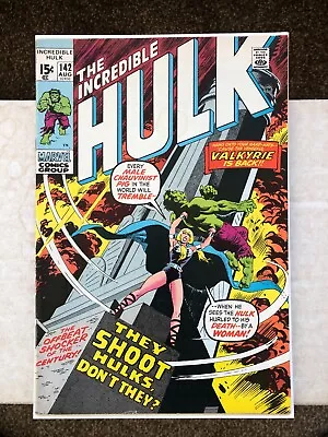 Buy Incredible Hulk 142 (1971) Valkyrie App, Cents • 23.99£