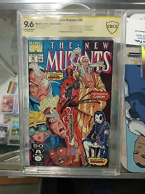 Buy New Mutants #98 Cbcs 9.6 Rob Liefeld Signature Series White Pages Marvel 1991 • 551.85£