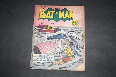 Buy Batman #65 - Rare Golden Age UK 1950s Atlas Publishing - DC Comics TOP • 42.71£