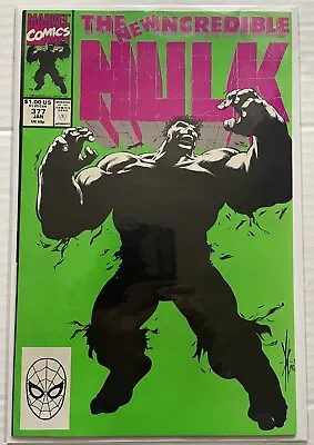 Buy INCREDIBLE HULK #377 (1991) KEY! 1st App Of Professor Hulk, Marvel • 14.07£