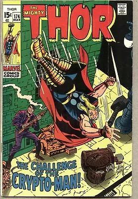 Buy Thor #174-1970 Fn+ Jack Kirby Crypto-Man • 20.88£