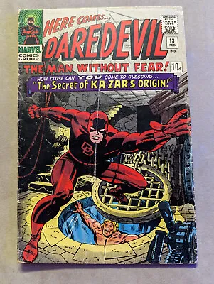 Buy Daredevil #13, Marvel Comics, 1966, Origin Of Ka-Zar, FREE UK POSTAGE • 40.99£