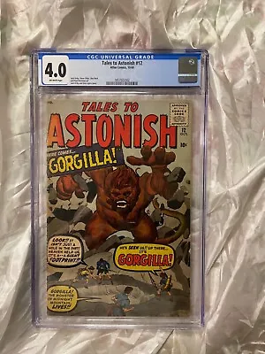 Buy TALES TO ASTONISH Comic # 12 CGC 4.0 Before First Hulk. • 151.11£