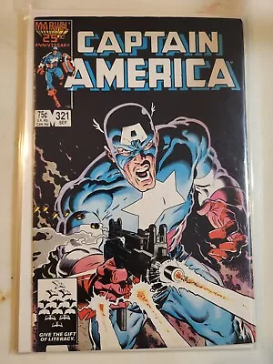 Buy Captain America #321 1986 MARVEL COMIC BOOK 8.0 V32-27 • 9.64£