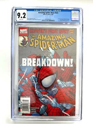 Buy Amazing Spider-Man #565 CGC 9.2 Newsstand Variant 1st Ana Kravinoff • 179.82£