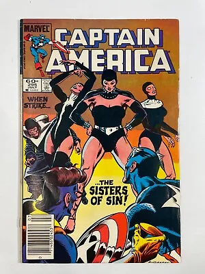 Buy Captain America #295 - 1984 - J.M. DeMatteis - First Sisters Of Sin Cover • 10.25£