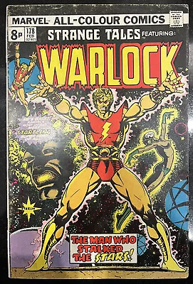 Buy MARVEL COMICS STRANGE TALES Featuring Warlock #178 1975 1st Appearance Magus FN • 19.99£