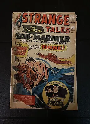 Buy Strange Tales #125 Marvel Comics 1964 PR Classic Thing Vs Sub-Mariner Dr Strange • 7.14£