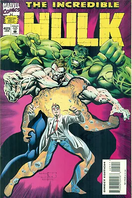 Buy Incredible Hulk #425 Bruce Banner Samson Non-Foil Standard Variant B NM/M 1995 • 9.48£