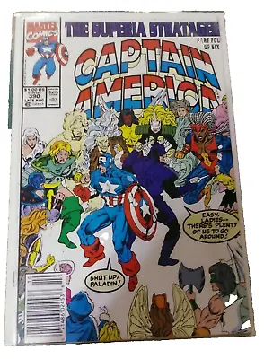 Buy Captain America  #390 1991 Marvel Superia Stratagem Pt 4 Paladin Key Newstand • 3.11£