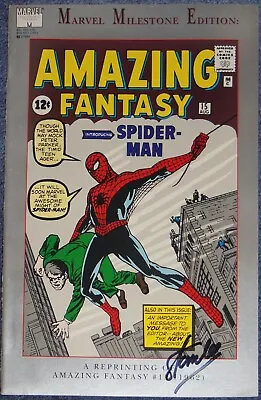 Buy Amazing Fantasy #15~signed Stan Lee~spider-man~marvel Milestone Edition~1992~coa • 221.63£