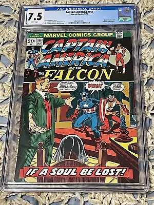 Buy Captain America #161 CGC 7.5 White Pages  (1973) Marvel Peggy Carter • 55.57£