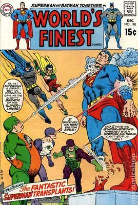Buy World's Finest #190 GD/VG 3.0 1969 Stock Image Low Grade • 3.12£