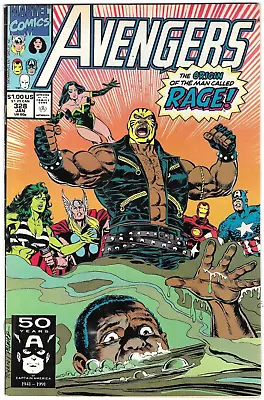 Buy Avengers Comic 328 Copper Age First Print 1991 Origin Of Rage Marvel Larry Hama • 10.77£