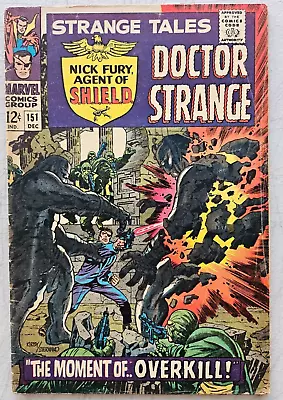 Buy STRANGE TALES #151 - 1st Jim Steranko Art For Marvel - W/ Jack Kirby - G/VG- • 11.99£