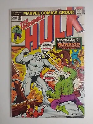 Buy Marvel Comics The Incredible Hulk #162 1st Appearance Wendigo VG/FN 5.0 • 73.48£
