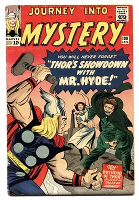 Buy JOURNEY INTO MYSTERY #100 Comic Book 1963-THOR-MR HYDE-KIRBY • 147.23£