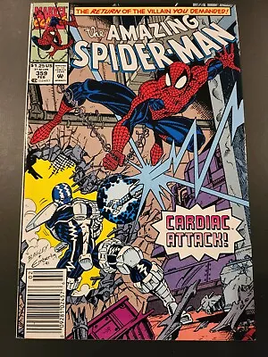 Buy Amazing Spider-man #359 Newsstand Marvel Comics 1st Carnage Cameo • 19.70£