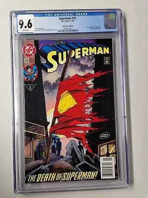 Buy Superman #75 CGC 9.6 Newsstand New Slab - Death Of Superman • 62.46£