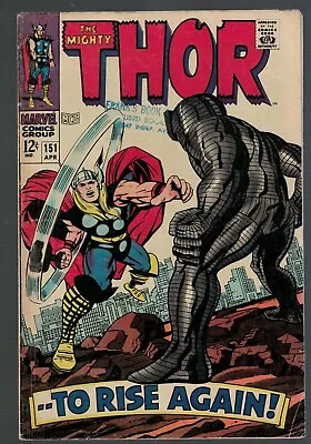 Buy Marvel Comics Thor 151 FN- 5.5  1968 Avengers Destroyer Appearance • 48.99£